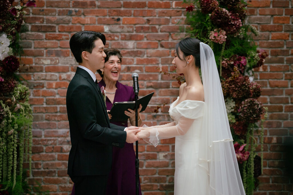 Wedding ceremony in New York City with officiant Hope Mirilis